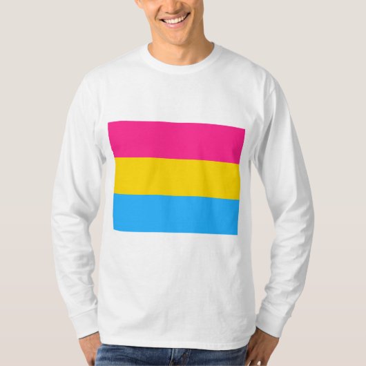 T-shirt Pride transexuelle (drapeau panaché) (Devant)