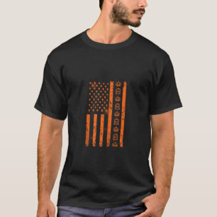 T-shirt Pride USA Drapeau Halloween Citrouilles Débardeur