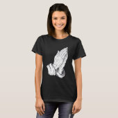 T-shirt Prier Jésus Mains (Devant entier)