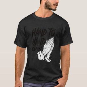 T-shirt Prier Mains Chrétienne Main À Main Combat