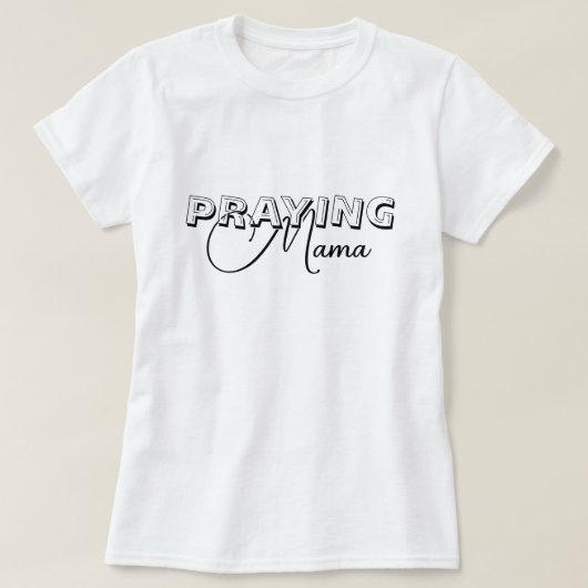 T-shirt Prier maman (Design devant)
