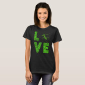 T-shirt Prier Mantis Love Leopard Green Insect Bug (Devant entier)