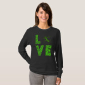 T-shirt Prier Mantis Love Leopard Green Insect Bug (Devant entier)