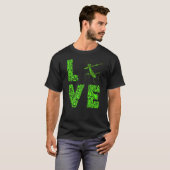 T-shirt Prier Mantis Love Leopard Green Insect Bug (Devant entier)