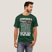 T-shirt Prière aux camions Gardez-moi en sécurité Me faire (Devant entier)