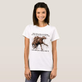 T-shirt Prière aux courses de cheval (Devant entier)