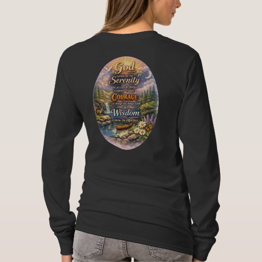 T-shirt Prière de sérénité (Dos)