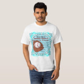 T-shirt Prière de sérénité de baseball (Devant entier)