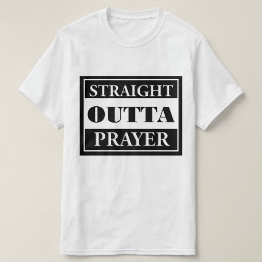 T-shirt Prière droite d'Outta (Design devant)