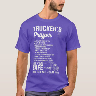 T-shirt Prière du camionneur Conduite d'un camionneur