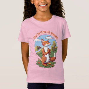 T-Shirt Prière du renard de dessin animé – Message pour sa