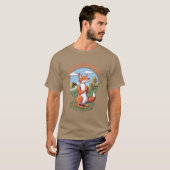 T-shirt Prière du renard de dessin animé – Message pour sa (Devant entier)