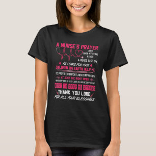 T-shirt Prière d'une infirmière T-shirt, infirmière Cool