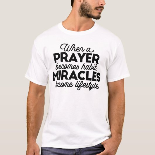T-shirt Prière et miracles (Devant)