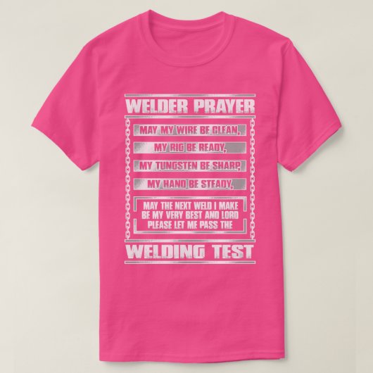 T-SHIRT PRIÈRE FUNNY WELDER (Design devant)
