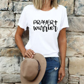 T-shirt Prière Guerrier Foi chrétienne moderne
