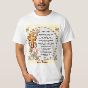 T-shirt Prière latine du Seigneur
