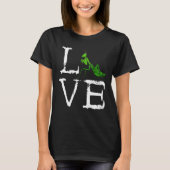 T-shirt Prière Mantis Amour Déplaisant Mantis Bug Green In (Devant)