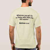T-shirt Prière pour Lexi (Dos)