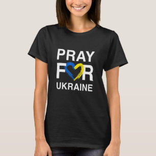 T-shirt Prière pour l'Ukraine Conception de la paix mondia