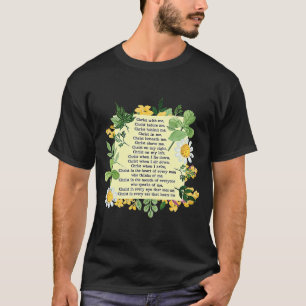 T-shirt Prière Saint Patrick Breastplate Cathol de la Fête