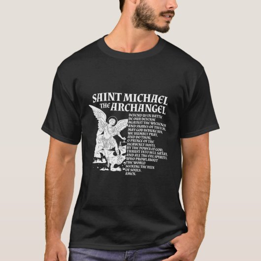 T-shirt Prière St Michael L'Archange (Devant)