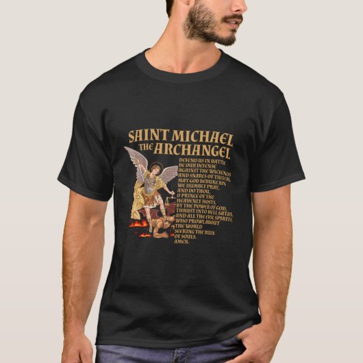 T-shirt Prière St Michael L'Archange (Devant)