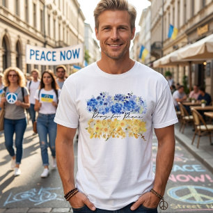 T-shirt Priez pour la paix & Paix en Ukraine & Aquarelles.