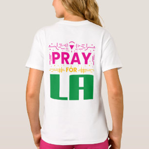 T-shirt Priez pour LA ・ Prière pour Los Angeles Jeter l'or