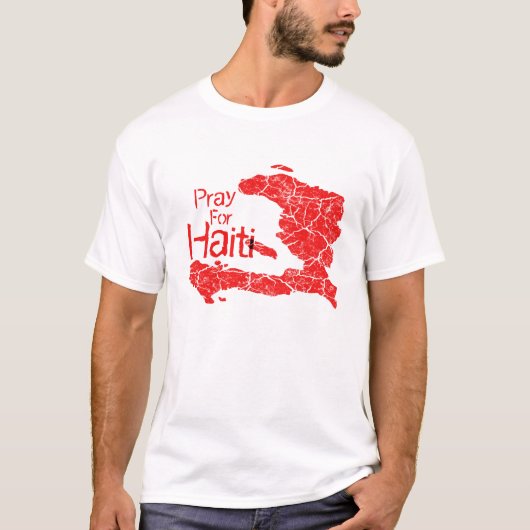 T-shirt Priez pour le Haïti (Devant)