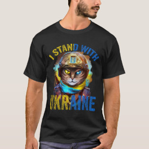 T-shirt Priez pour le soutien du soldat chat ukrainien, so
