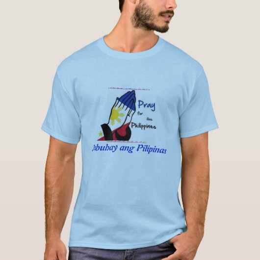 T-shirt Priez pour les Philippines (Devant)