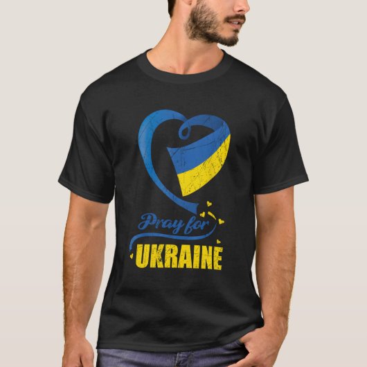 T-shirt Priez Pour L'Ukraine (Devant)