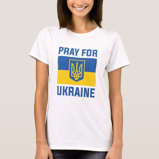 T-shirt Priez Pour L'Ukraine (Devant)