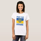 T-shirt Priez Pour L'Ukraine (Devant entier)