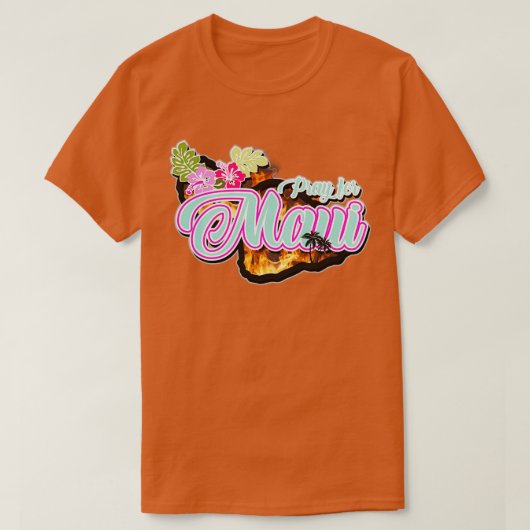 T-shirt Priez pour Maui (Design devant)