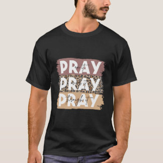 T-shirt Priez Sur Elle Priez À Travers Elle Leopard Ch