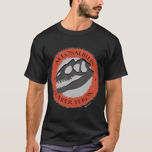 T-shirt PRIMALBEASTS "Allosaurus Semper Ferox " (Devant)