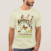 T-shirt Primats d'évolution de la vie à équiper, papillon (Devant)