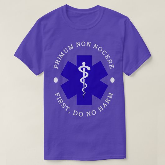 T-shirt Primum Non Nocere D'Abord Ne Pas Nuire (Design devant)