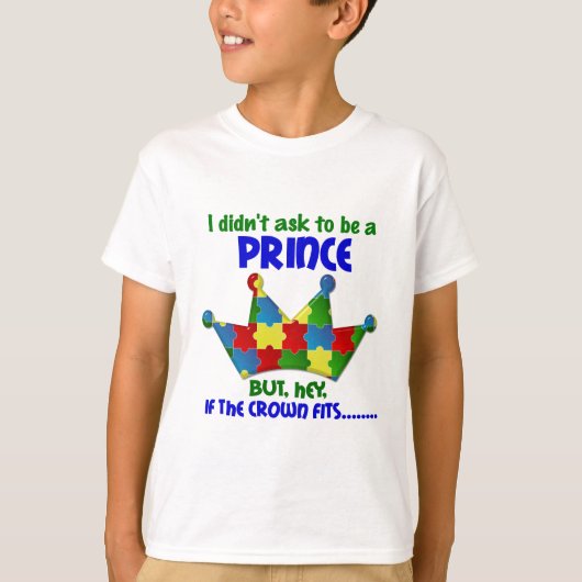 T-shirt Prince autiste 2 AUTISME (Devant)
