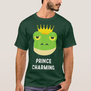 T-shirt Prince Charming Frog Crown Fairytale Hero Drôle