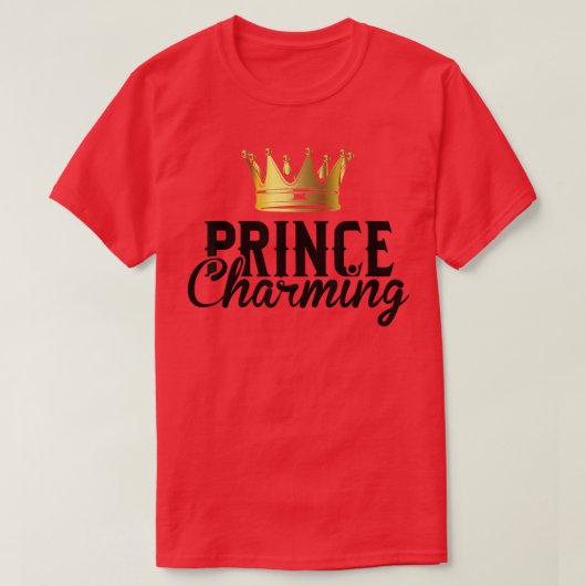 T-shirt Prince Charming Funny Fairy Tale Halloween Lazy Co (Design devant)