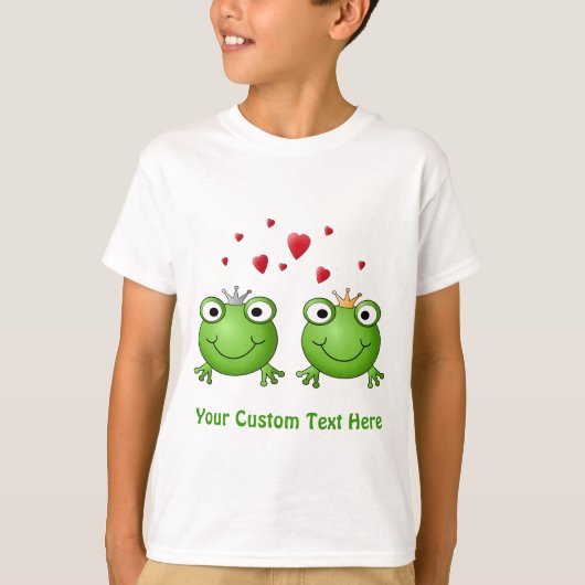 T-shirt Prince de grenouille et princesse de grenouille, (Devant)