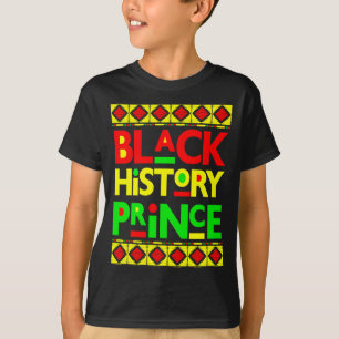 T-shirt Prince de l'histoire noire garçon mélanine fils Br