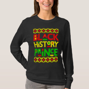 T-shirt Prince de l'histoire noire Mélanin Garçon Fils Bru