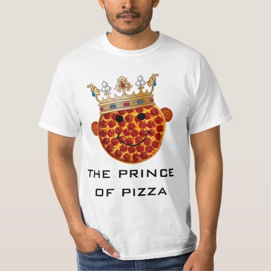 T-shirt Prince de pizza (Devant)