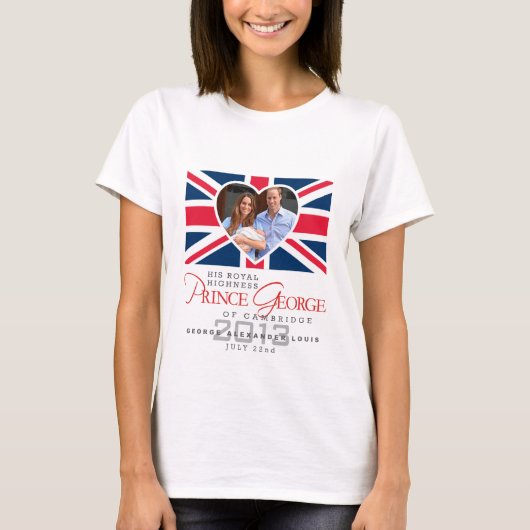 T-shirt Prince George - William et Kate (Devant)