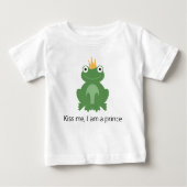 T-shirt prince grenouille pour bébé garçon en bas  (Devant)