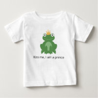 T-shirt prince grenouille pour bébé garçon en bas
